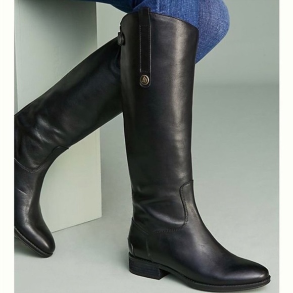 Sam Edelman Penny leather riding boots. Color is greenish:gray. Size 7.5. - Picture 13 of 13